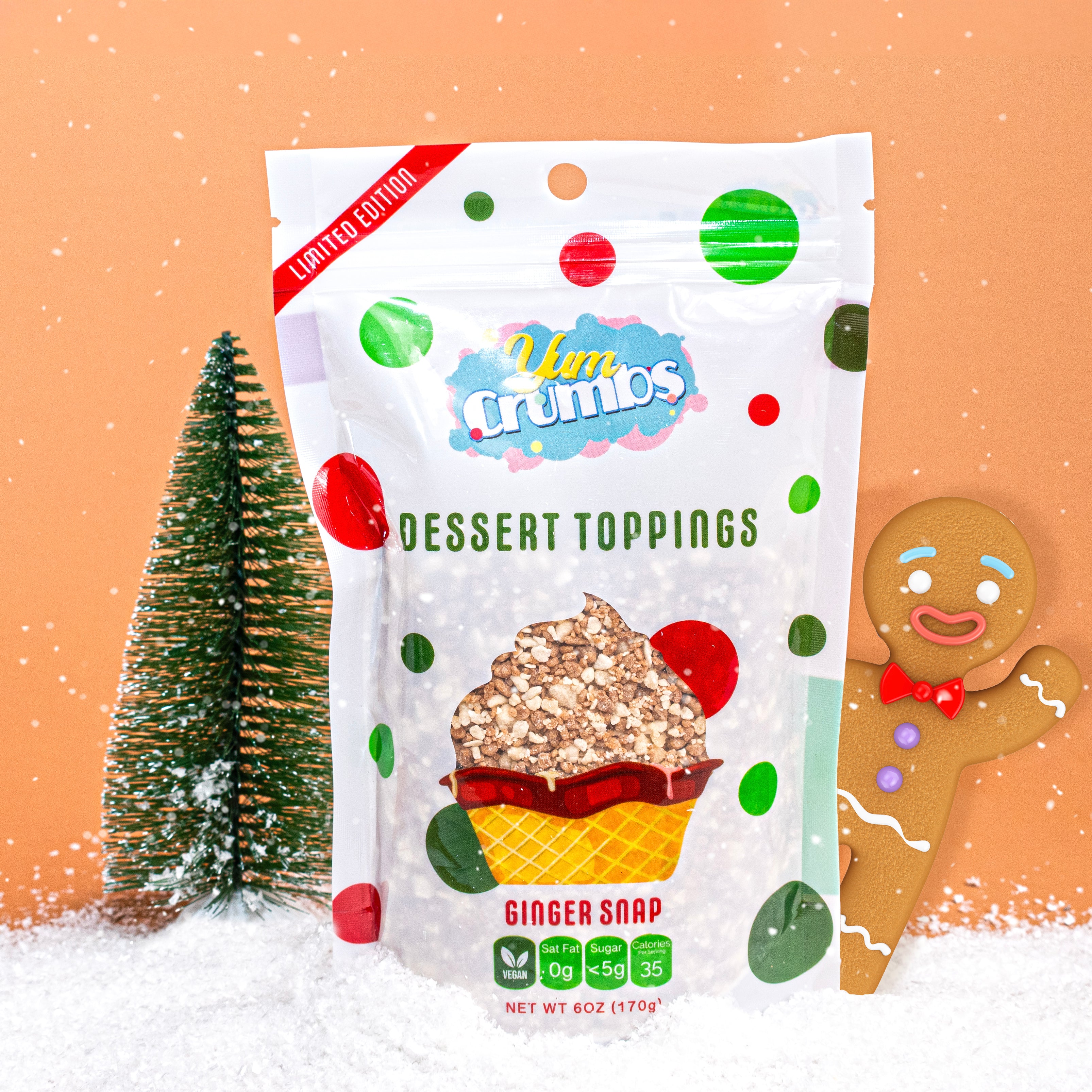 Gingerbread Cookie Dessert Topping