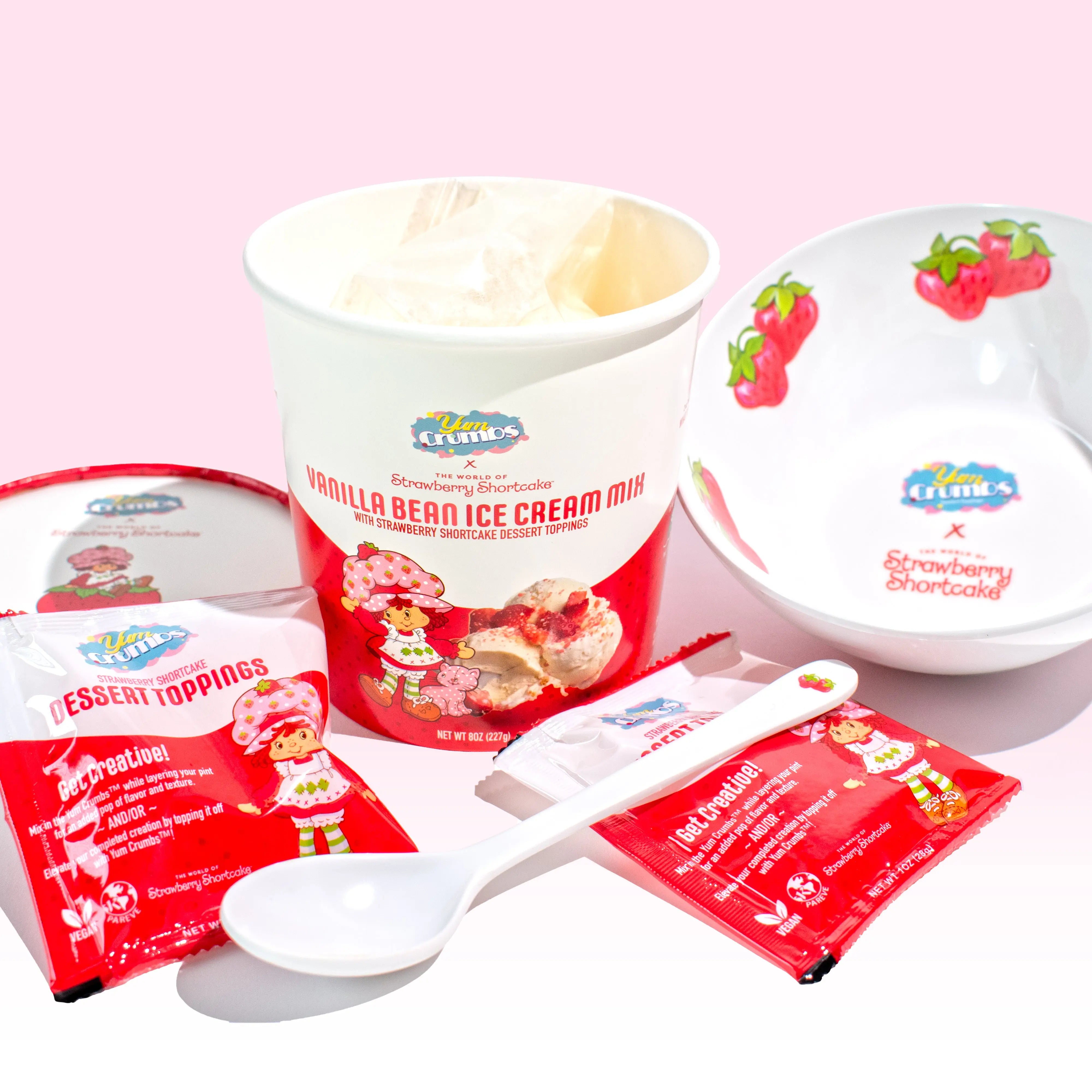 The World of Strawberry Shortcake X Yum Crumbs Ice Cream Kit Yum Crumbs